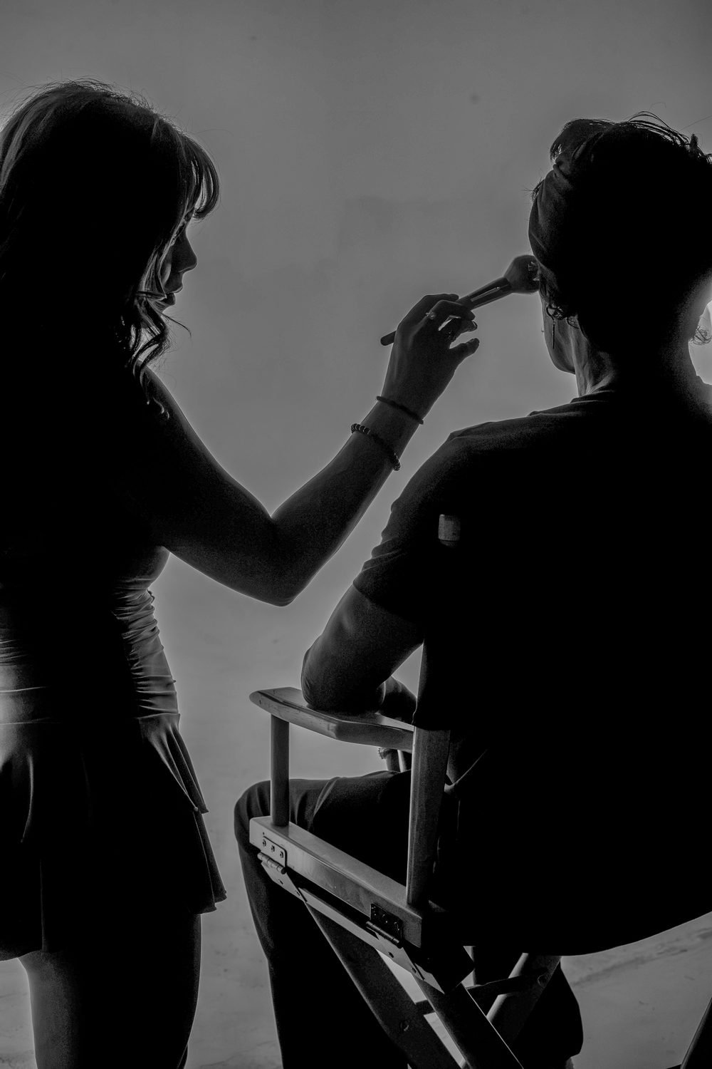 Backstage getting ready